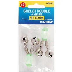 2 Grelots Doubles à Visser 13 mm