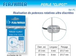 10 Perles Clipot Flashmer