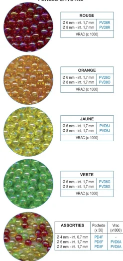 50 Perles Flashmer Multi Fluorescent