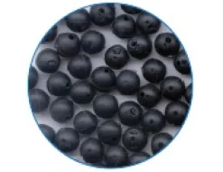 1000 Perles noires dures 8 mm Ø int 2 mm
