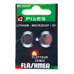 2 Piles Lithium Flashmer CR2032