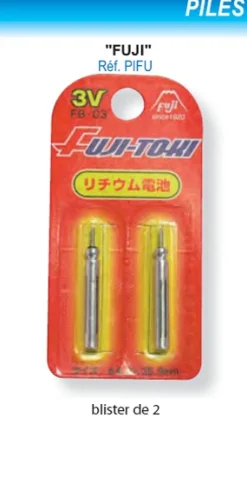 2 Piles Lithium Fuji FB-03 pour Flotteur