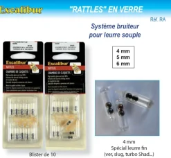 10 Rattles en verre