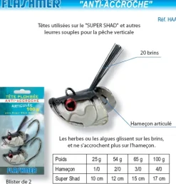 2 Têtes Plombées Anti-Accroche
