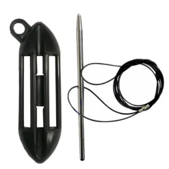 Accroche poisson Labrax pour ceinture Black