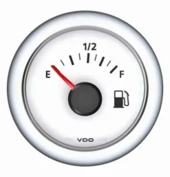 Afficheur VDO indicateur carburant - Ø52 mm - Blanc - tubulaire