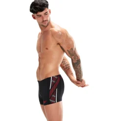 Aquashort Tech Panel Speedo Black/Fed Red/White