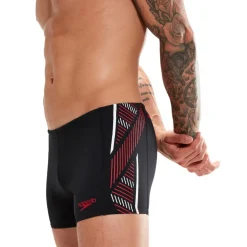 Aquashort Tech Panel Speedo Black/Fed Red/White