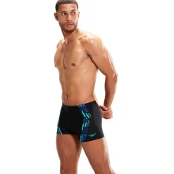 Aquashort Tech Print Speedo Black/Fed Red/White