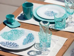 Assiette Plate Marine Business - Collection Harmony Mare Blue - 6 pièces