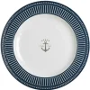 Assiette Plate Marine Business - Collection Sailor Soul - 6 Pièces