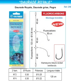 Bas de Ligne Daurade Royale 2 Hameçons