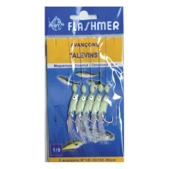 Bas de Ligne Flashmer Alevins 5 Hameçons
