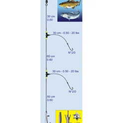Bas de Ligne Flashmer Surf et à Soutenir