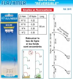 Bas de ligne Réversibles 3 Hameçons