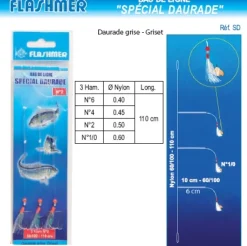 Bas de ligne Spécial Daurade 3 Hameçons