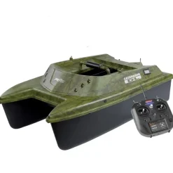 Bateau amorceur Anatec Catamaran Dl Camou Oak Brushless Lithium + Sr07 Brushless + Fishing robot