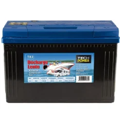 Batterie 12V 110Ah marine à décharge lente Tech Power