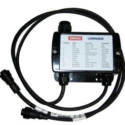 Boitier de jonction Lowrance sonde CHIRP Airmar et HDS Carbon