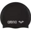 Bonnet de natation Arena Classic Silicone - Black silver