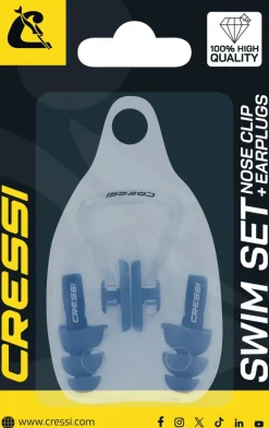 Bouchons d'oreille et pince-nez Cressi Aqua Kit