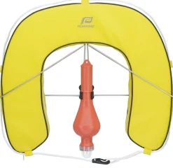 Bouée fer à cheval Plastimo avec support et feu - Jaune