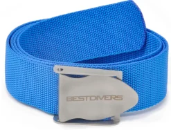Ceinture de plongée Best Divers Nylon Bleu boucle Inox