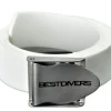 Ceinture de plongée Best Divers Caoutchouc Blanc boucle Inox