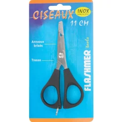 Ciseaux Inox 11 cm Tresse et Anneaux Brisés