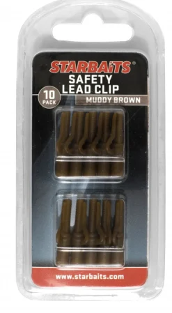 Clip plombs Starbaits Safety Lead Clip Marron