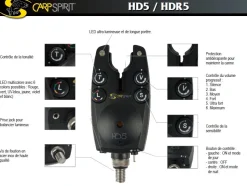 Coffret Détecteurs CarpSpirit 4 HD5 + HDR5