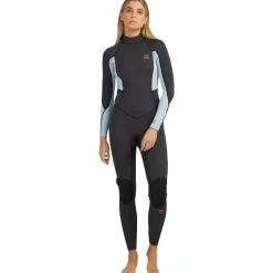 Combinaison femme Billabong Launch 3/2 Back Zip - Gris