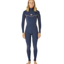 Combinaison femme Rip Curl Dawn Patrol Perf 3/2 Front zip - Navy