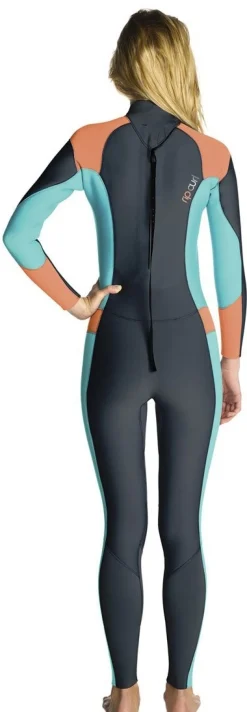 Combinaison femme Rip Curl Dawn patrol 3/2 Back zip - Peach