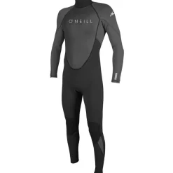 Combinaison Homme O'Neill Reactor 3/2 mm back zip - Noir/Gris
