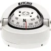 Compas de Navigation Ritchie Explorer sur fût Blanc