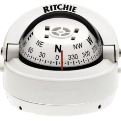 Compas de Navigation Ritchie Explorer sur fût Blanc