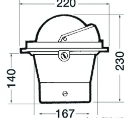 Compas Riviera B6 noir à encastrer rose plate utilisation grande vitesse