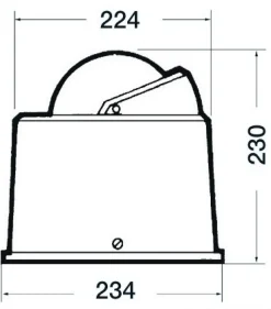Compas Riviera B6 noir/blanc en fût rose plate utilisation voilier