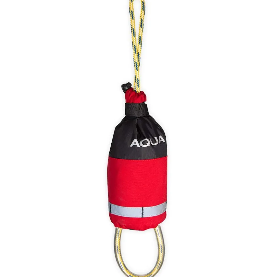 Corde de sécurité Aqua Design Throwbag sans ceinture Rouge 25 mètres