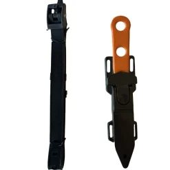 Couteau de mollet peinture titane Denty