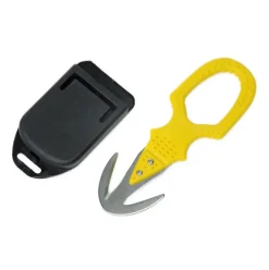 Couteau de plongée Best Divers Coupe fil Double Jaune