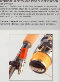 Détecteur de touche Rod - Clip indicateur Dam