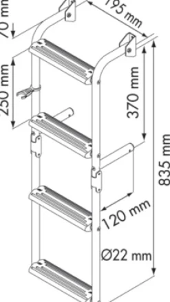 Echelle Bateau crosses 90° Plastimo