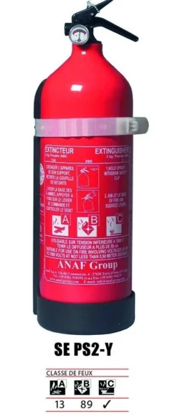 Extincteur 4Water poudre 2Kg - Avec Manomètre
