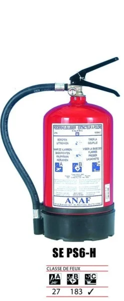 Extincteur 4Water poudre 6Kg - Avec manomètre