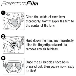 Films anti-buée Tusa masque Mono-verres M1007