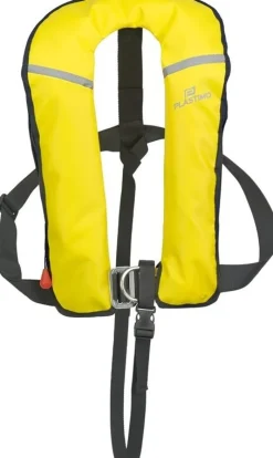Gilet gonflable Plastimo Pilot Pro 180N automatique jaune + harnais