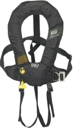Gilet gonflable Plastimo Evo 165N pro sensor noir + harnais
