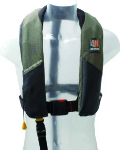 Gilet gonflable 4Water Kingfisher 150N manuel kaki